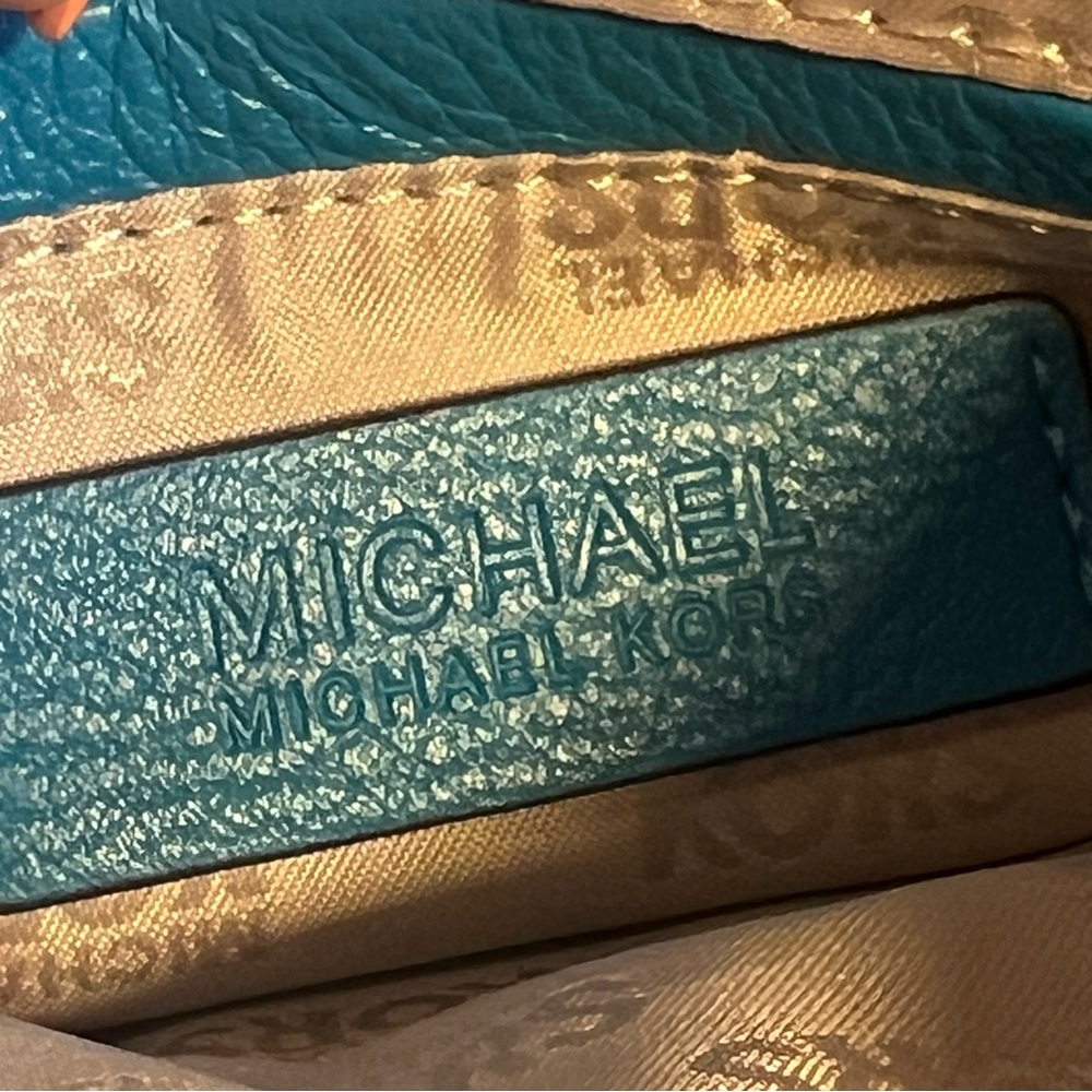 Michael Michael Kors Blue Leather Adele Crossbody… - image 8